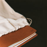 Refillable Notebook Folio - Saddle Brown