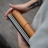 Refillable Notebook Folio - Saddle Brown