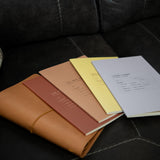 Refillable Notebook Folio - Saddle Brown